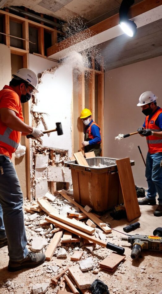 Derribos interiores y preparación de espacios en Reus